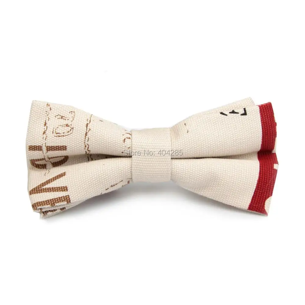 2019 Fashion Letter Style Men's Bow Tie Cotton Bowtie