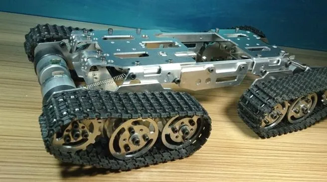 Tanque rc carro chassi trator rastreador veículo rastreado robô carro obstáculo evitar barrowland brinquedo diy controle remoto