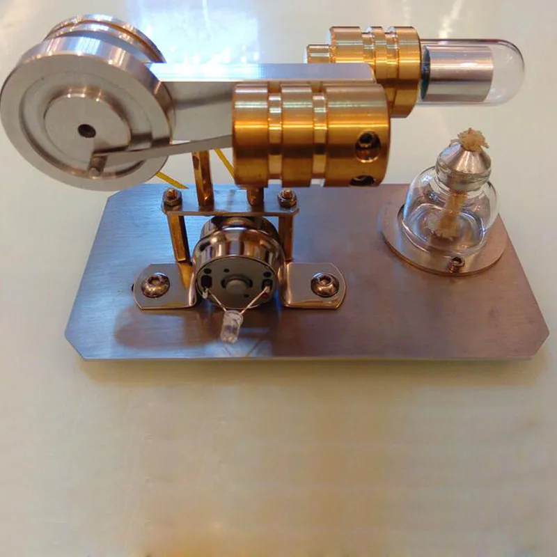 Stirling engine external combustion micro-generator steam engine hobby birthday gift model engine