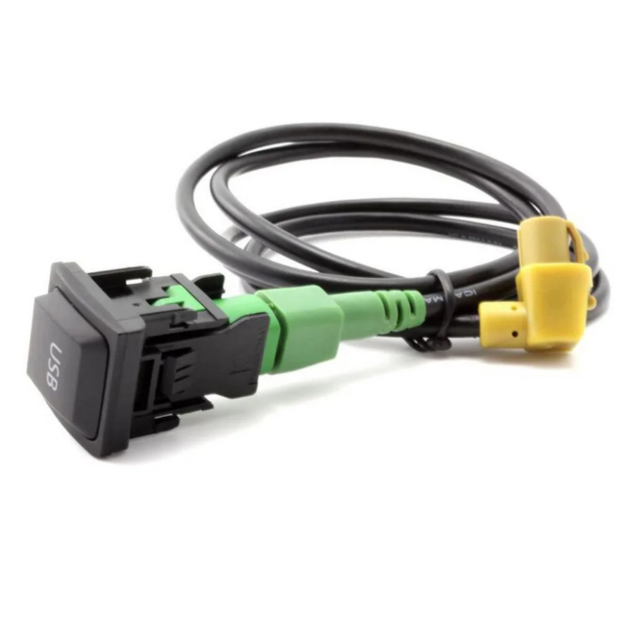 Samochodowy kabel przełącznika USB do VW Golf MK6 Jetta MK5 MK6 Sagitar B6 Pozycja podłokietnika Akcesoria samochodowe