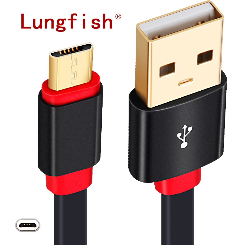 Kabel Micro USB płaski pozłacany 0.3m-3m Micro USB linia Android telefon komórkowy synchronizacja danych ładowarka linia dla Xiaomi Samsung Huawei