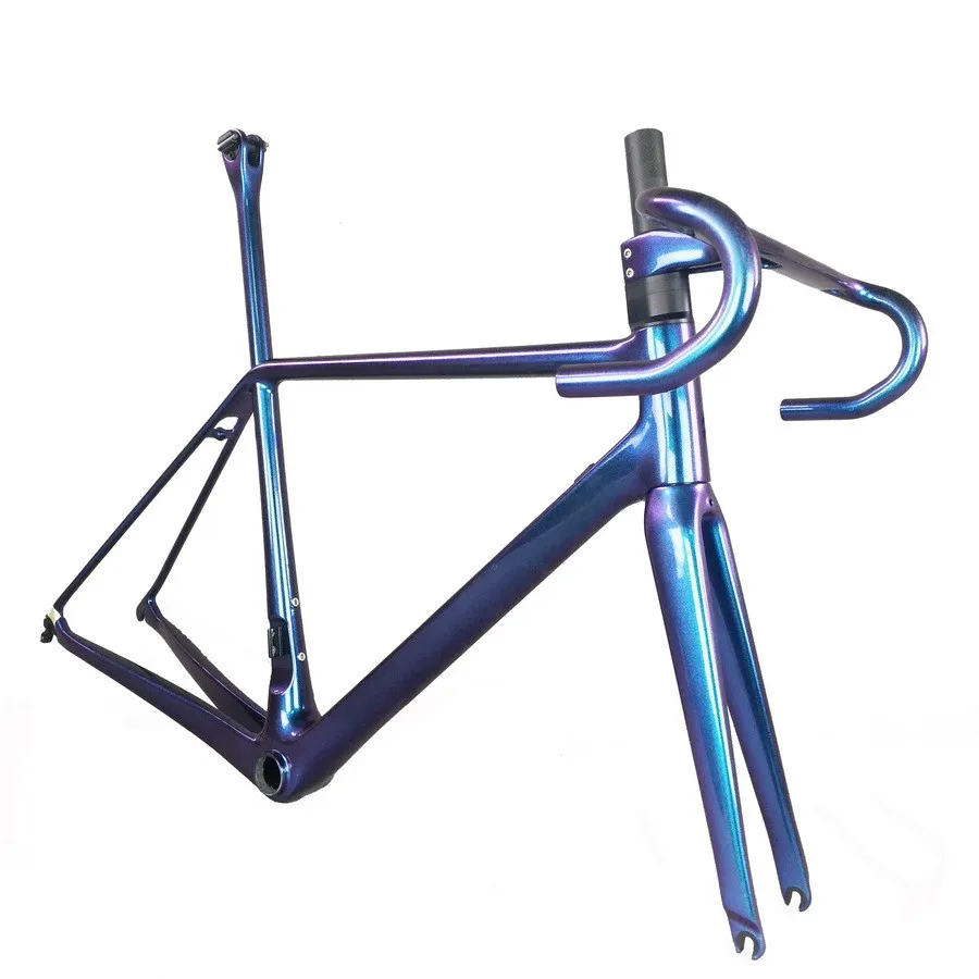 Light Weight Toray T1000 Rim Brake BB86, Chameleon Paint, Carbon Fiber Bicycle Frame, New, FM629