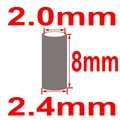 2.4x8mm  100 piezas