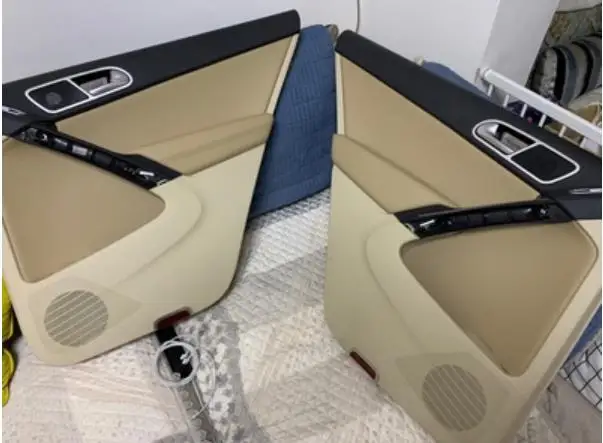 For VW Tiguan 2007 2008 2009 2010 2011 2012 2013 2014 2015 Microfiber Door Panels Armrest Leather Protective Cover car interior