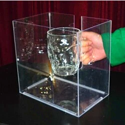 Plexiglas Isolation Chamber For Self Explosion Glass- Medium Size - magic trick,accessories,gimmick,prop