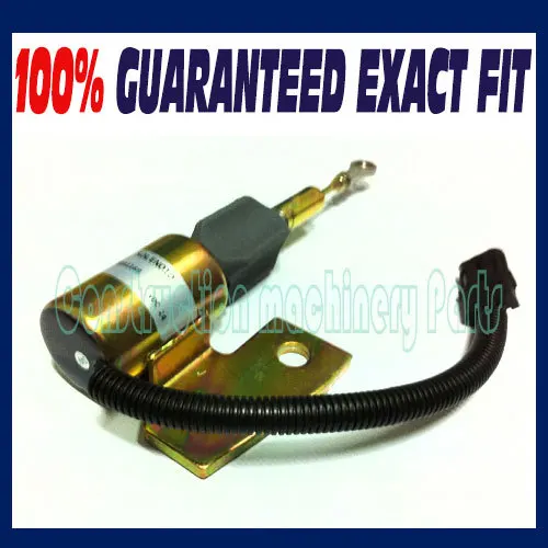 Fast free shipping, Flameout solenoid valve 3991168 FIT R130 excavator 24V