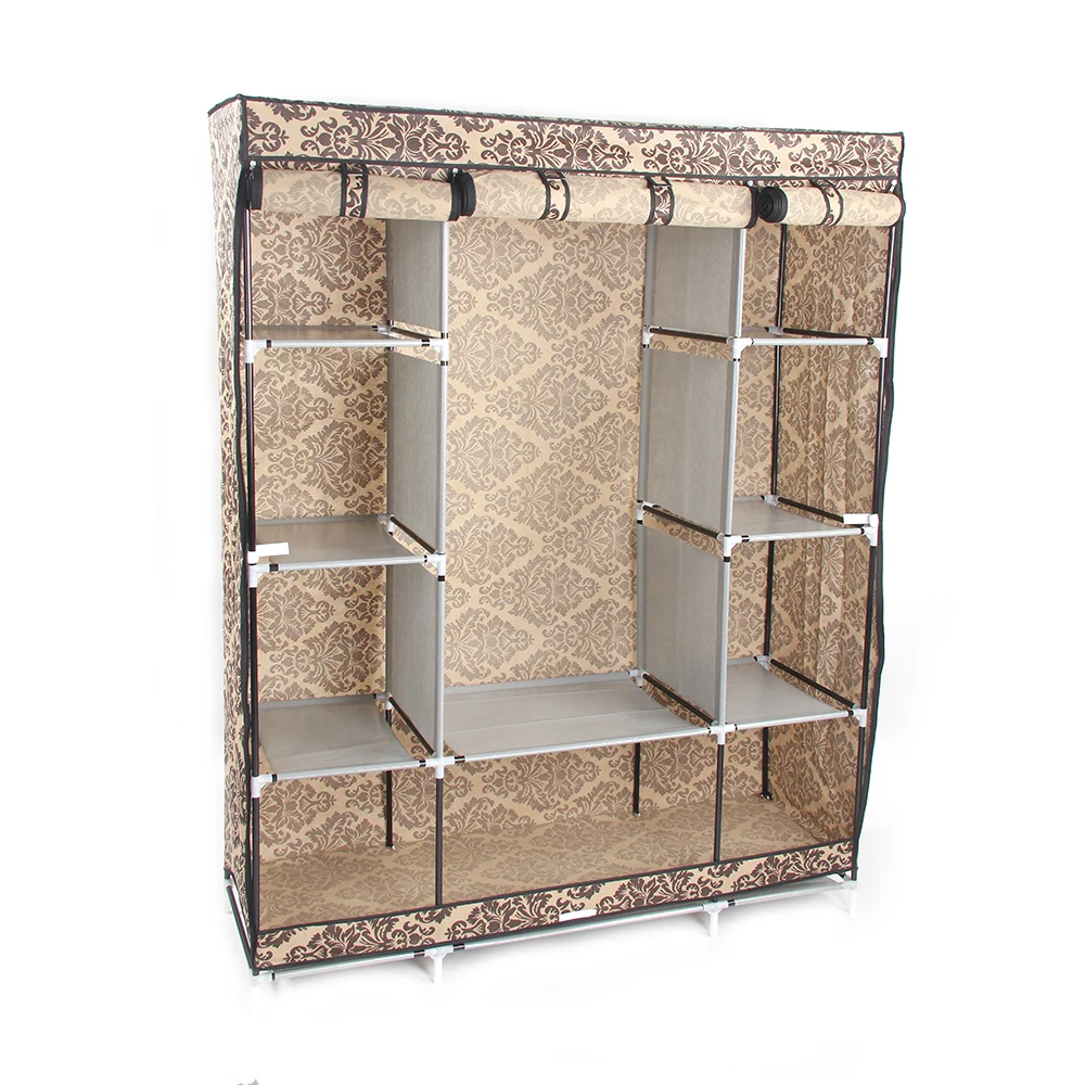 4-Layer 10 Lattices European-style Pattern Non-Woven Fabric Wardrobe
