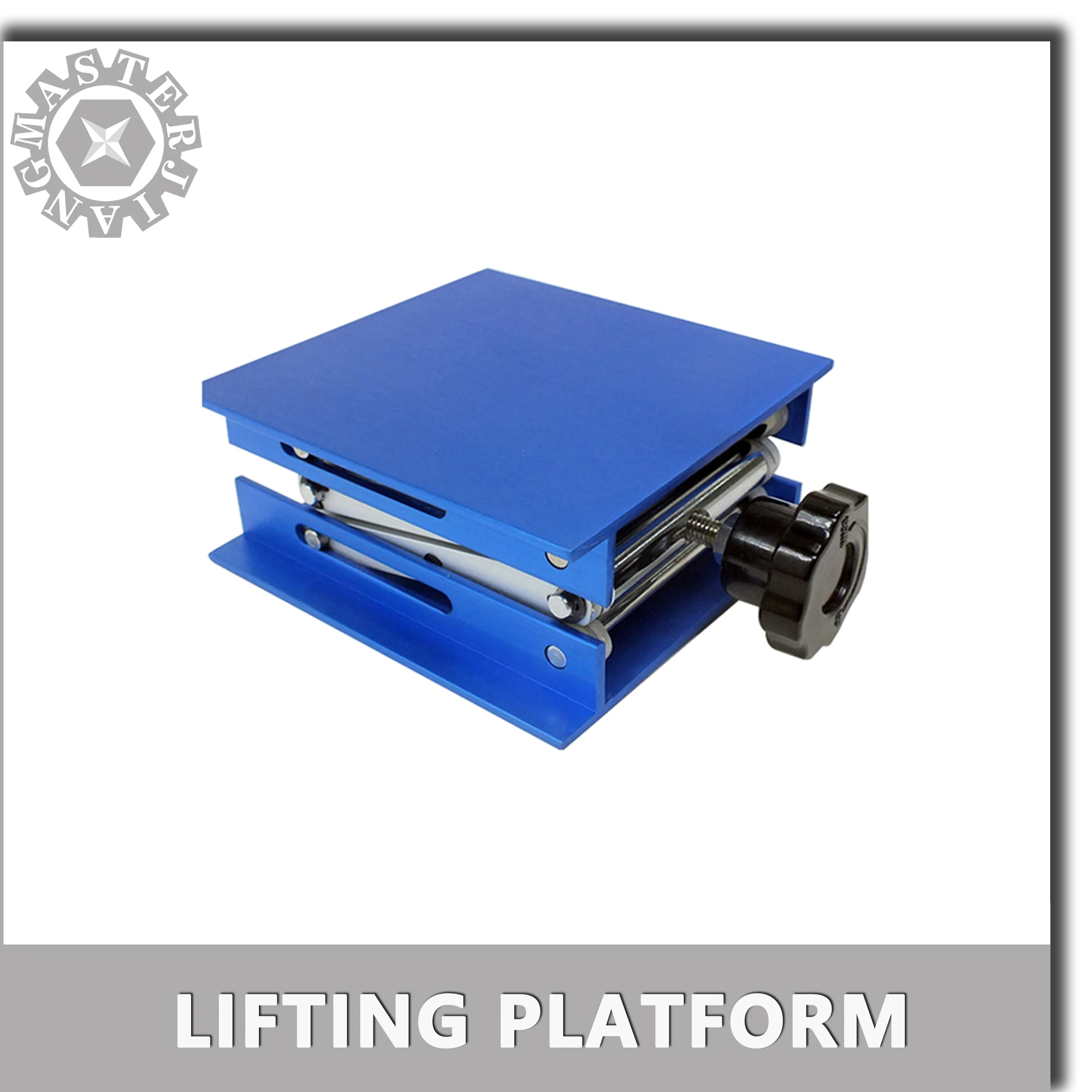 Лазерный гравировальный станок с ЧПУ 100*100, мини-подъемная платформа из алюминиевого сплава с регулируемой фокусировкой для рабочего стола, максимальная регулируемая высота 45-145 мм