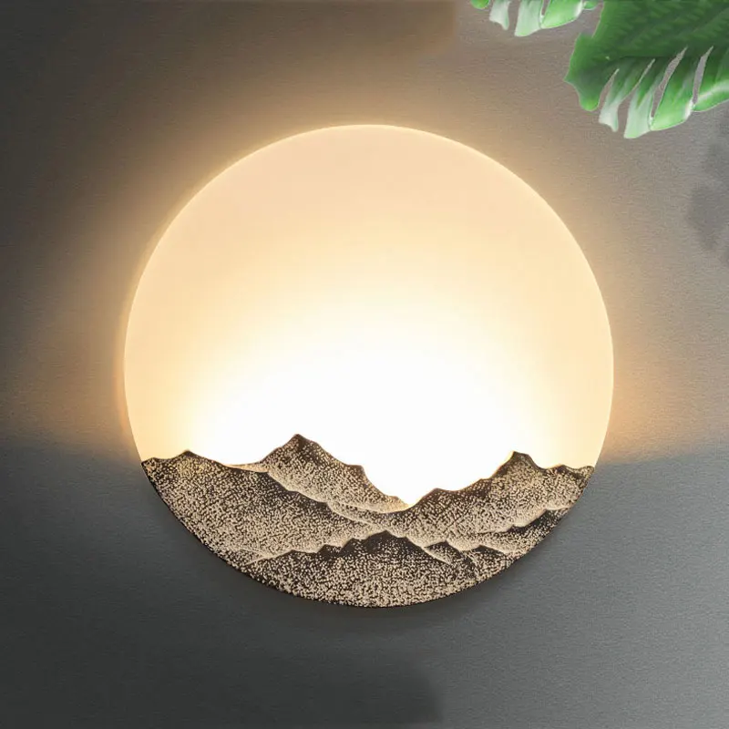 

Chinese Modern Simple 8W Led Wall Light Bedroom Hotel Lamp Creative Bedside Office Bra Stair Aisle Decorative Wall Sconce