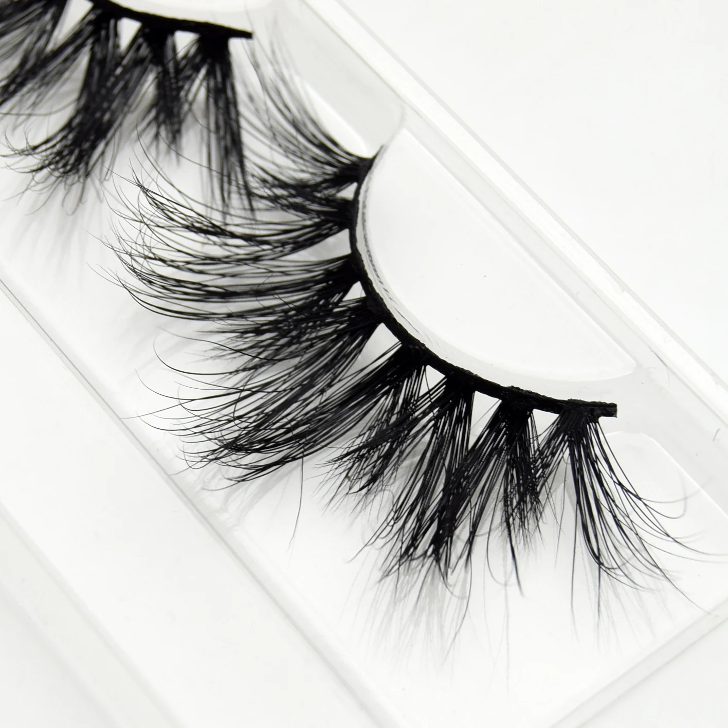 Visofree 25mm Wimpers Mode Zacht 100% Menselijk Haar Valse Wimpers Lijmen Glamour Natuurlijke Lange wimpers Make Schoonheid E81
