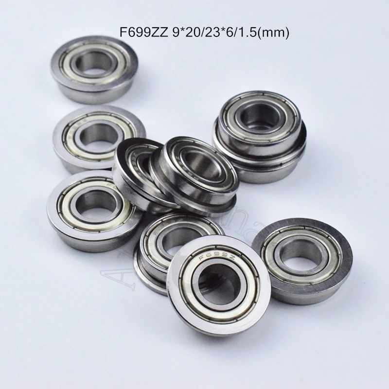 

F699ZZ FL2090ZZ 9*20*23*6*1.5(mm) 10pieces bearing Flange bearings FL2090ZZ chrome steel deep groove bearing