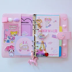 MIRUI Cute Kawaii A6 Notebook Macaron Leather DIY Loose-leaf Journal Diary Spiral Time Planner Agenda Organizer Stationery Gift