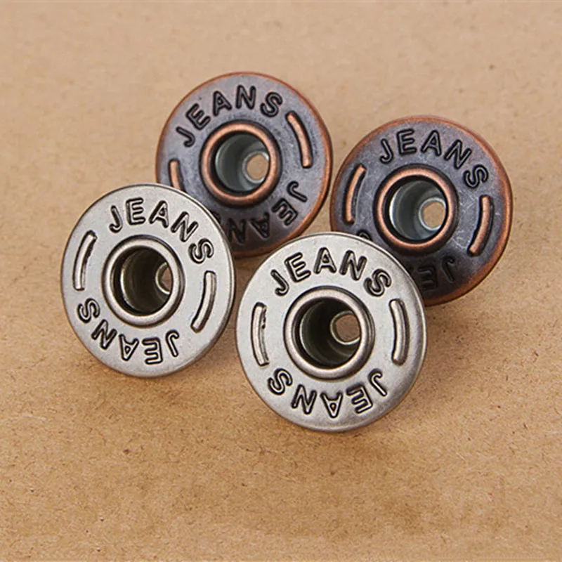 One Tool +50pcs 20mm Tack Snap Button Stud Rivet Metal Hollow Jeans Buttons Sewing Clothes Buttons for DIY Makeing Free Shipping