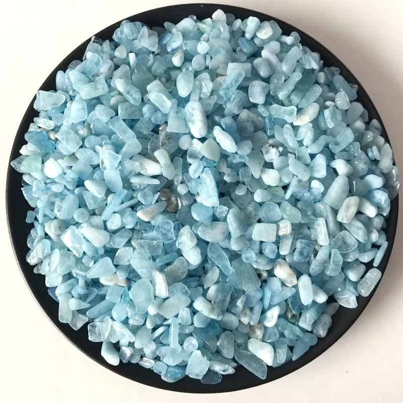 50g 2 Size Natural Raw Blue Aquamarine Crystal Gravel Specimens Natural Crystal C712 Natural Stones And Minerals