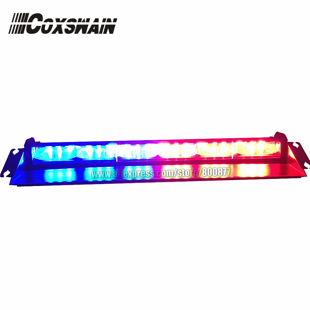 High brightness LED dash light, LED visor light, emergency warning light LED windshield light, 3W LED, powered by cigarette plug