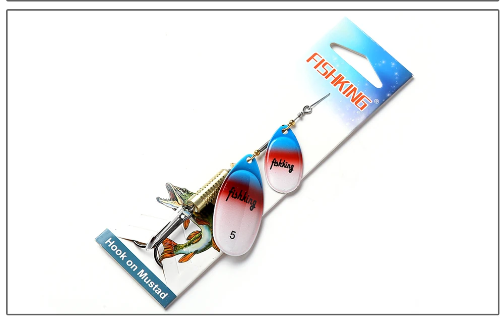 NGB 1 Stück 10 Farben Weitwurf-Angelköder Spinner-Bait Harter Kunstköder Metallköder mit Haken Angelköder – Detail 10