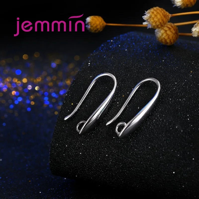 New Finding 925 Sterling Silver Simple Exquisite Earrings Companents For Jewelry Best Decoration Accessories