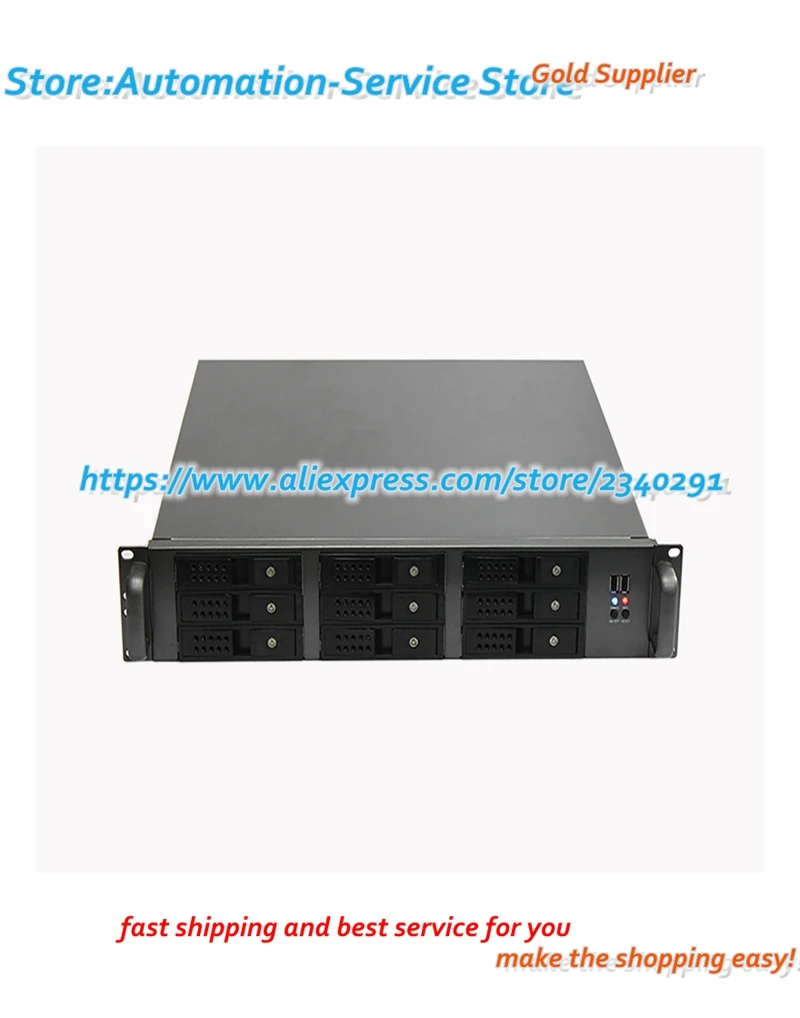 

R2U480-9 Installed ATX Hot Plug USB3.0 2U Server Chassis Support 2U Power