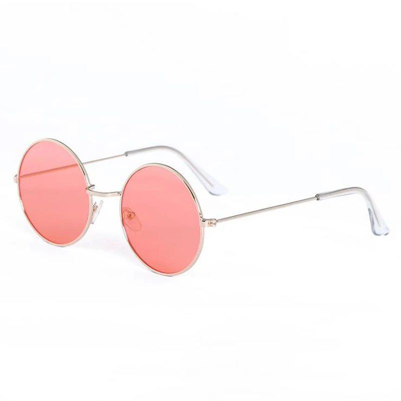 New Women sunglasses  Metal Lennon round sunglasses women Metal frame circle round tinted lens sunglasses