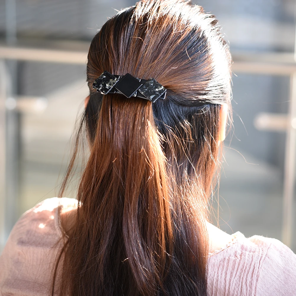 Women head wear black hair clips cute hair bows elegant hair accessories for women