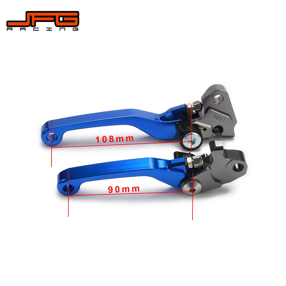 Alavanca de freio e embreagem dobrável cnc, para yamaha, yz125, yz250, yz, 125, 250, 08-14, yz250f, yzf250, 07-08, yz450f, yzf450, 08