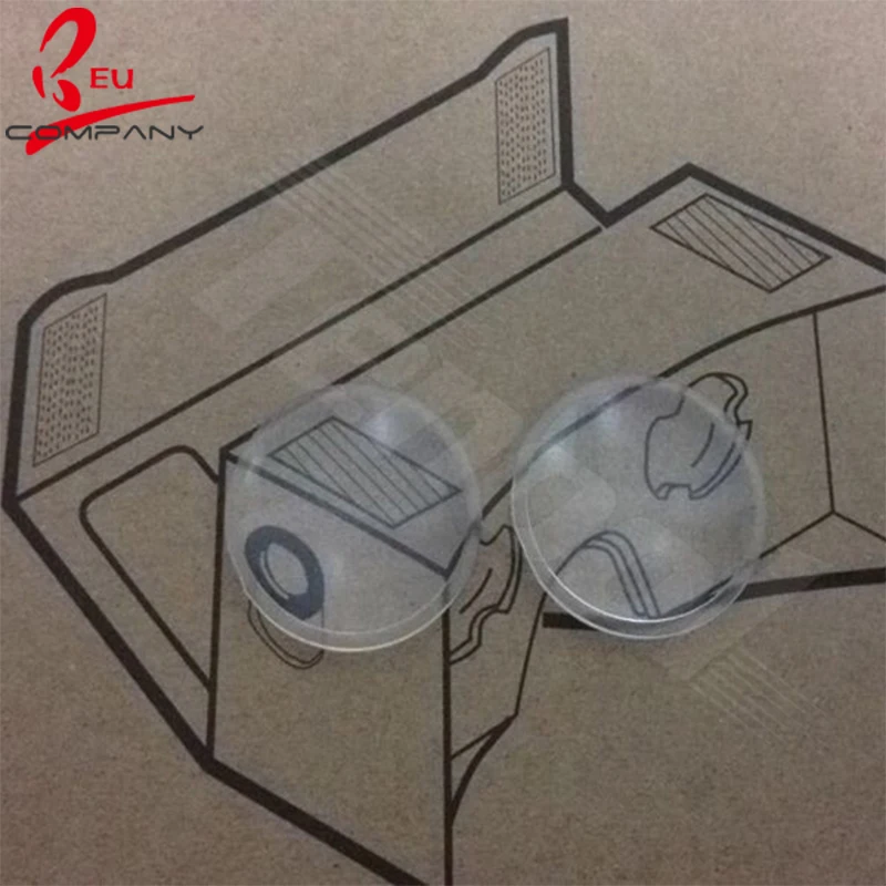 wholesale  25mm 3D biconvex lens 45mm FL Google cardboard VR lenses lens