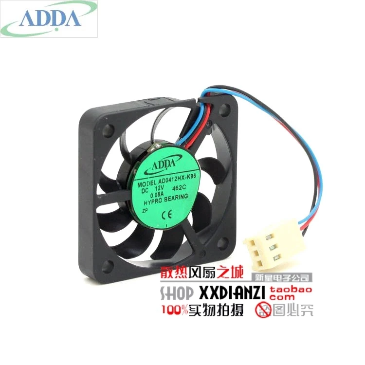 

New FOR ADDA AD0412HX-K96 4006 4CM 12V 0.08A thin silent cooling fan