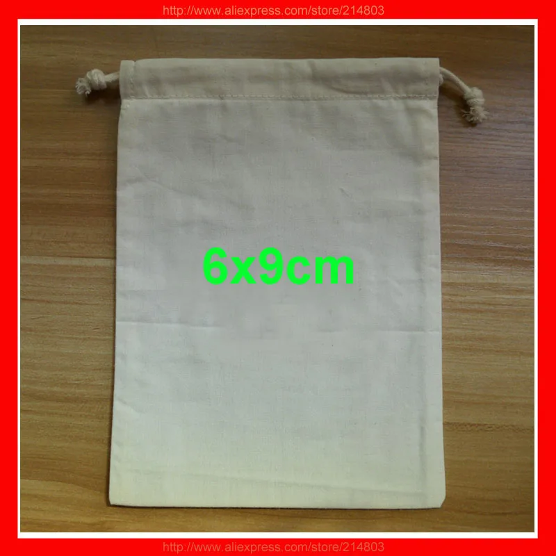 

Wholesale Small Cotton Drawstring Bags with Logo Printed 100Pack