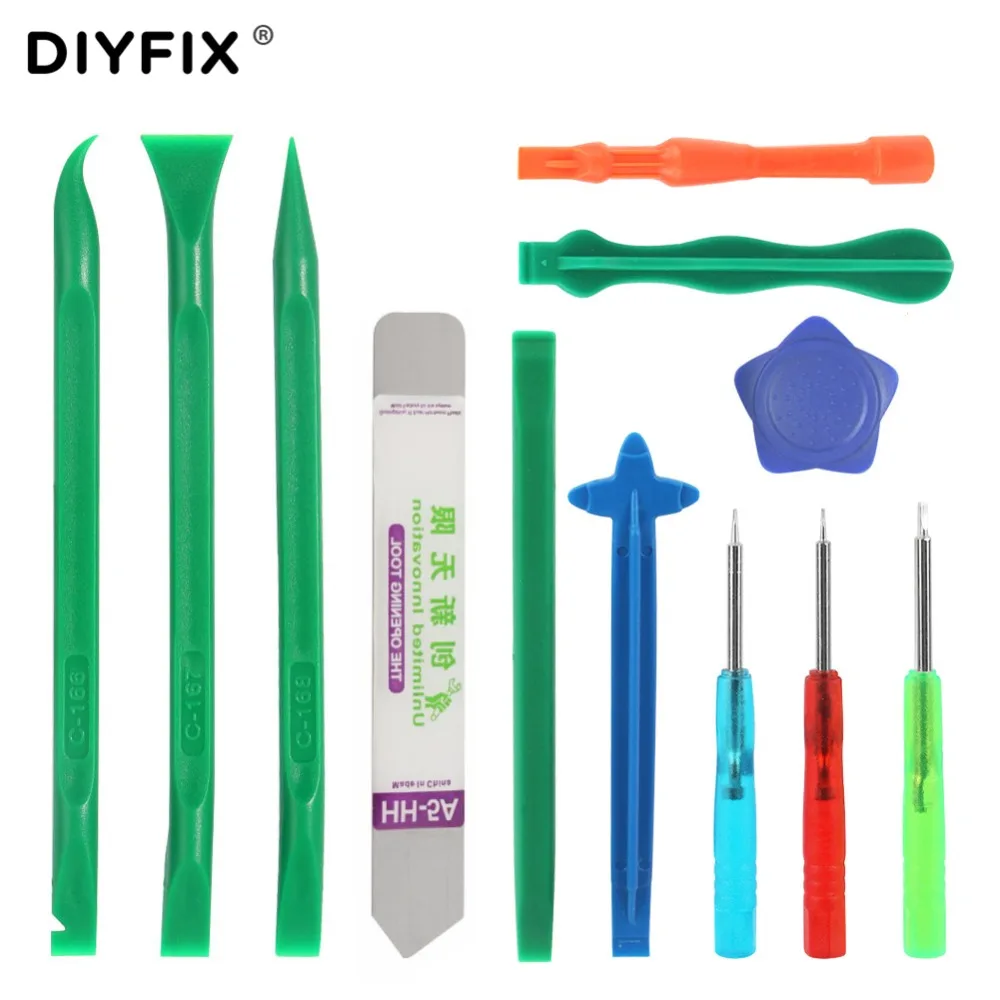 

DIYFIX Professional Mobile Phone Repair Tools Kit Spudger Pry Opening Tool Mini Screwdriver for iPhone Cell Phone Disassemble