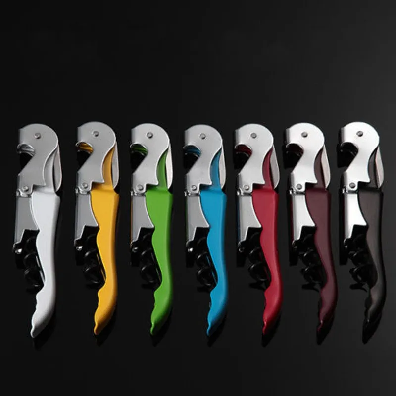 

Multi-Function Wine Bottle Cap Opener Corkscrew Cork Screw Stainless Steel Metal With Handle Home Party ni312