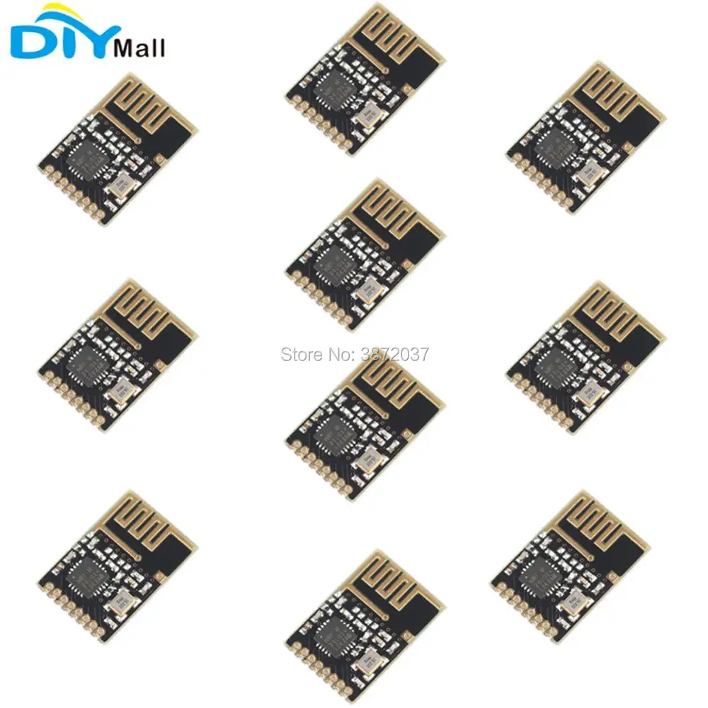 10pcs/lot 2.4G NRF24L01 Wireless Module Serial Port SI24R1 Chip NF-03 Data Transparent Transmission Receiver NF-03