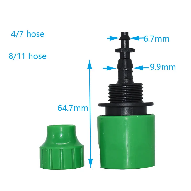 Garden Water Quick Coupling 1/4 Inch Hose Quick Connectors Garden Pipe Connectors Homebrew Watering Tubing Fitting 1PCS