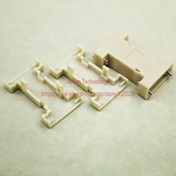 (10pcs/lot) RS232 DB9 Serial Port Shell D Sub Connector DB9 To DB9 Changer Plastic Shell Cover Beige Color