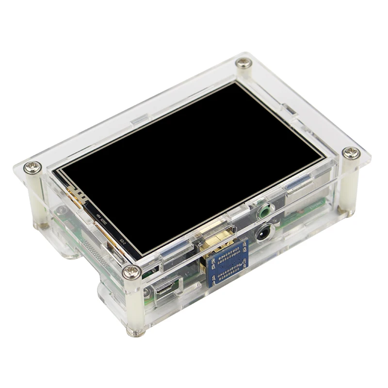 Raspberry Pi 3 Acrylic Case Transparent Shell for 3.5inch Touch Screen Display for Raspberry Pi 3 Model B 3B Plus Enclosure