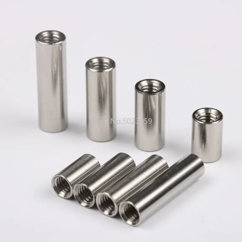 20pcs lot M4 screw connect rod knife Handle screw Cylindrical Nuts Connecting pipe rivet M4 Thread