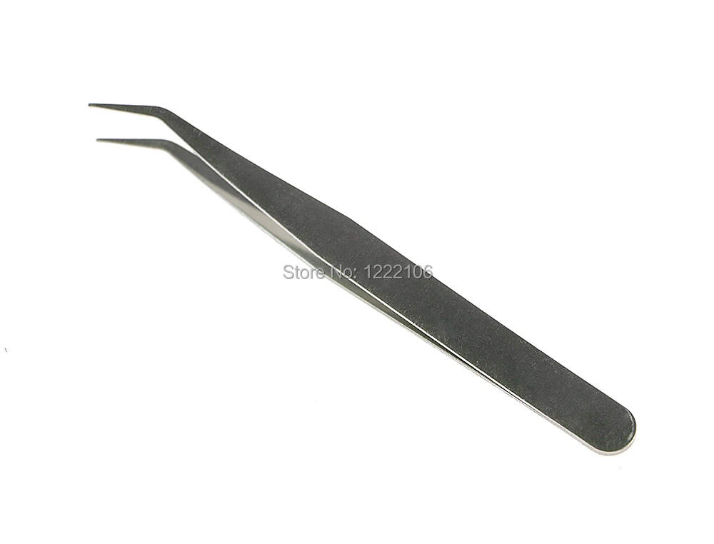 100PCS For video game stainless steel straight false tweezer makeup tool wholesale