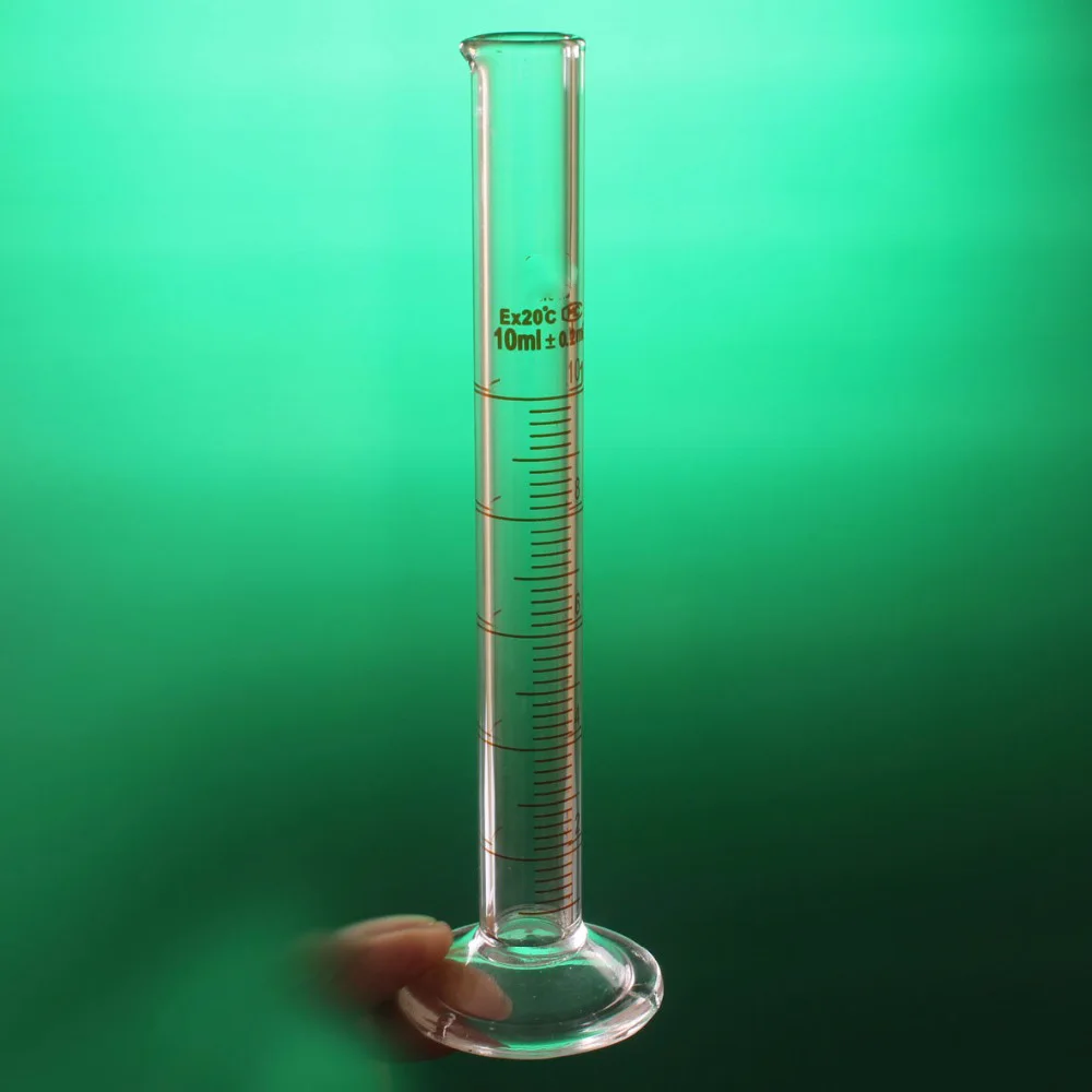 

A Grade Laboratory 10ml Measuring cylinder with Scale High borosilicate 3.3 Glass Measuring Cup Lab Supplies