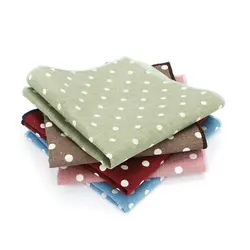 25*25 CM di Marca dei Nuovi Uomini di Cotone di Tela Tasca Piazza Polka Dot Fazzoletto Asciugamano Petto di Promenade di Cerimonia Nuziale Del Partito vestito Fazzoletti Regalo