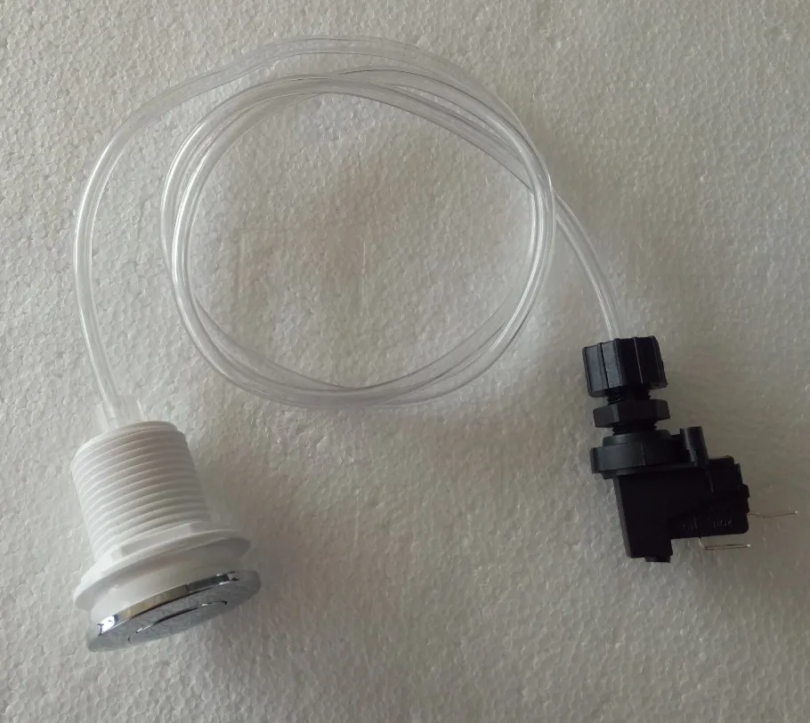 Waste Garbage Disposal Disposer Air Switch Button With Air Hose & Self-Lock Set