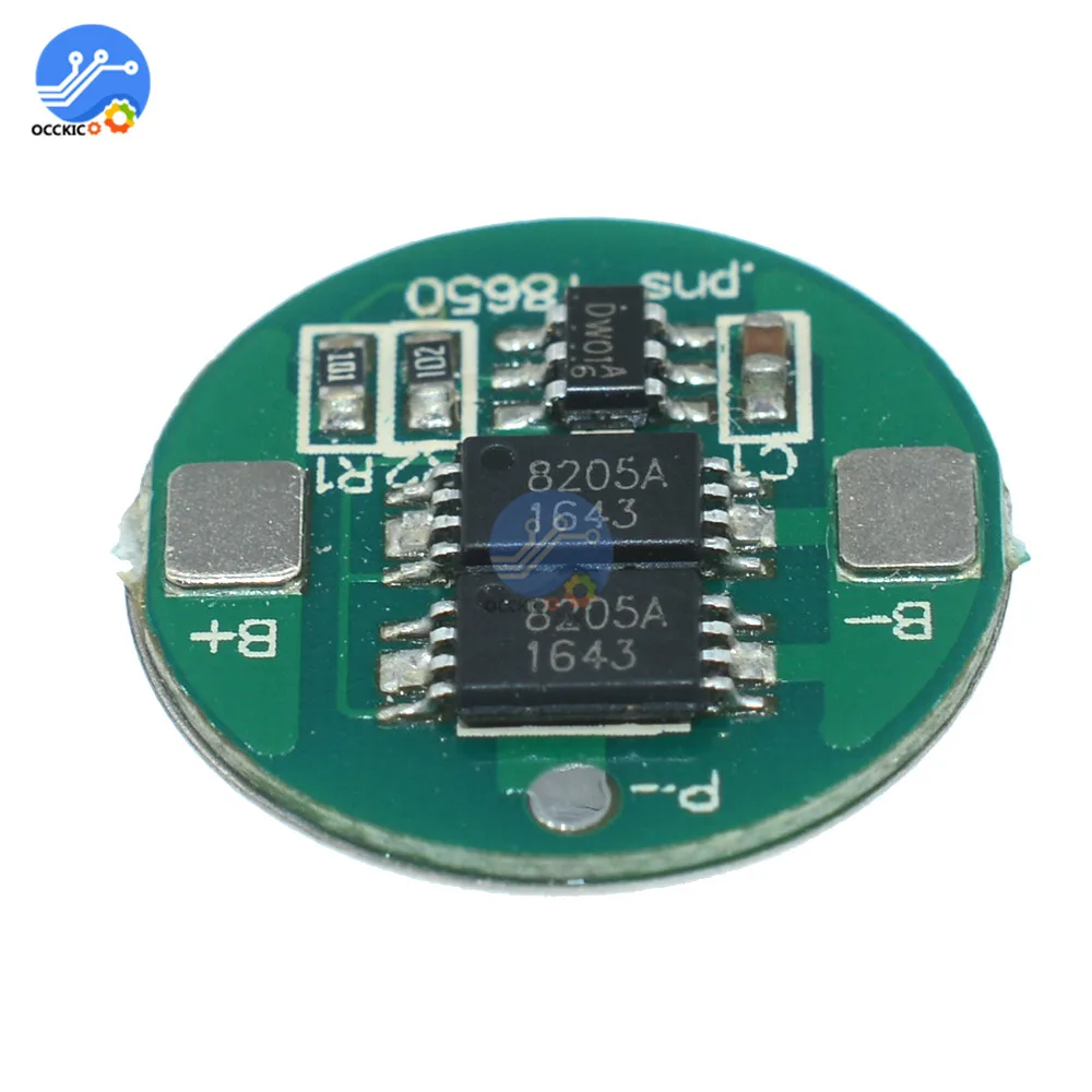 10Pcs 18650 Battery Protection Board BMS Dual MOS Lithium 18650 Battery Power Bank Balancer Charger Protect Module