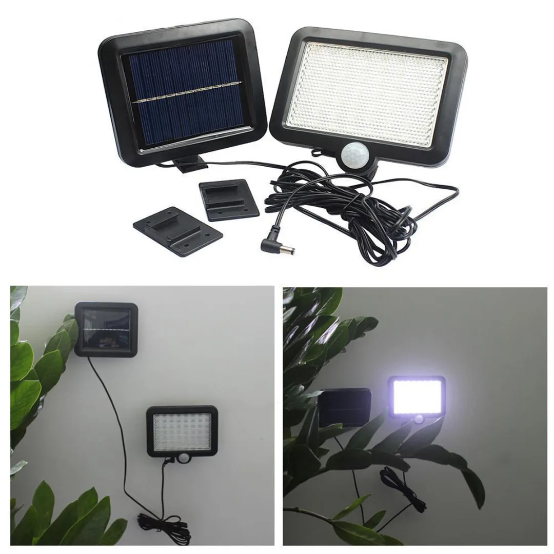 

56 LED Solar Powerd Motion Sensor Light Security Garden Outdoor Yard Flood Lamp