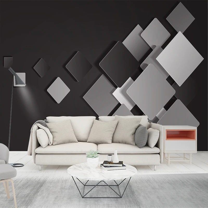 

3D box dandelion aesthetic TV background wall decoration painting mural
