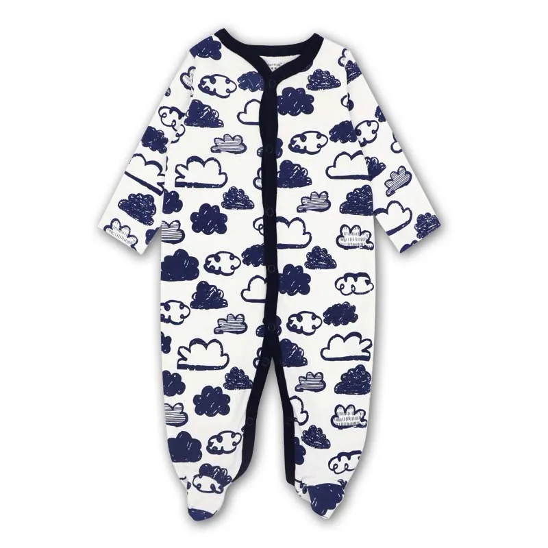 Baby Boy Girl Footies piżama oryginalna bawełna wiosna bielizna nocna 1 sztuka Pja matka zwierząt boże narodzenie kombinezon baby\'sets