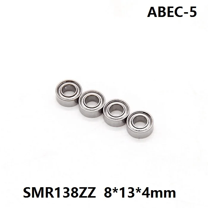 

50pcs ABEC-5 SMR138ZZ SMR138 ZZ Stainless steel ball bearing Miniature 8x13x4 mm Shielded Deep Groove Ball Bearing 8*13*4mm