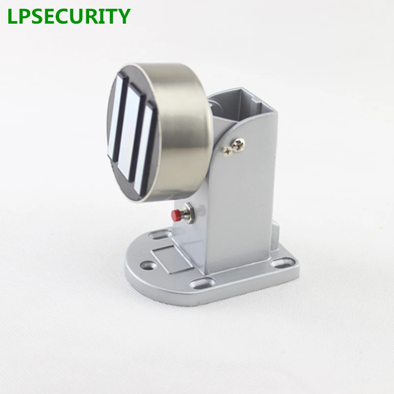 LPSECURITY 12V/24VDC 60kg electric solenoid magnetic door gate stopper holder sucker for fire emergency fail safe model