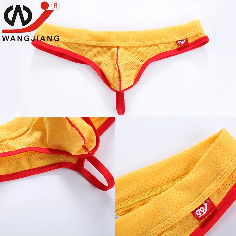 WJ Tangas Hombre Man Transparent Jockstrap Sexy Gay Men Underwear Nylon Mens Thongs And G Strings Homme Erotic Underwear For Men