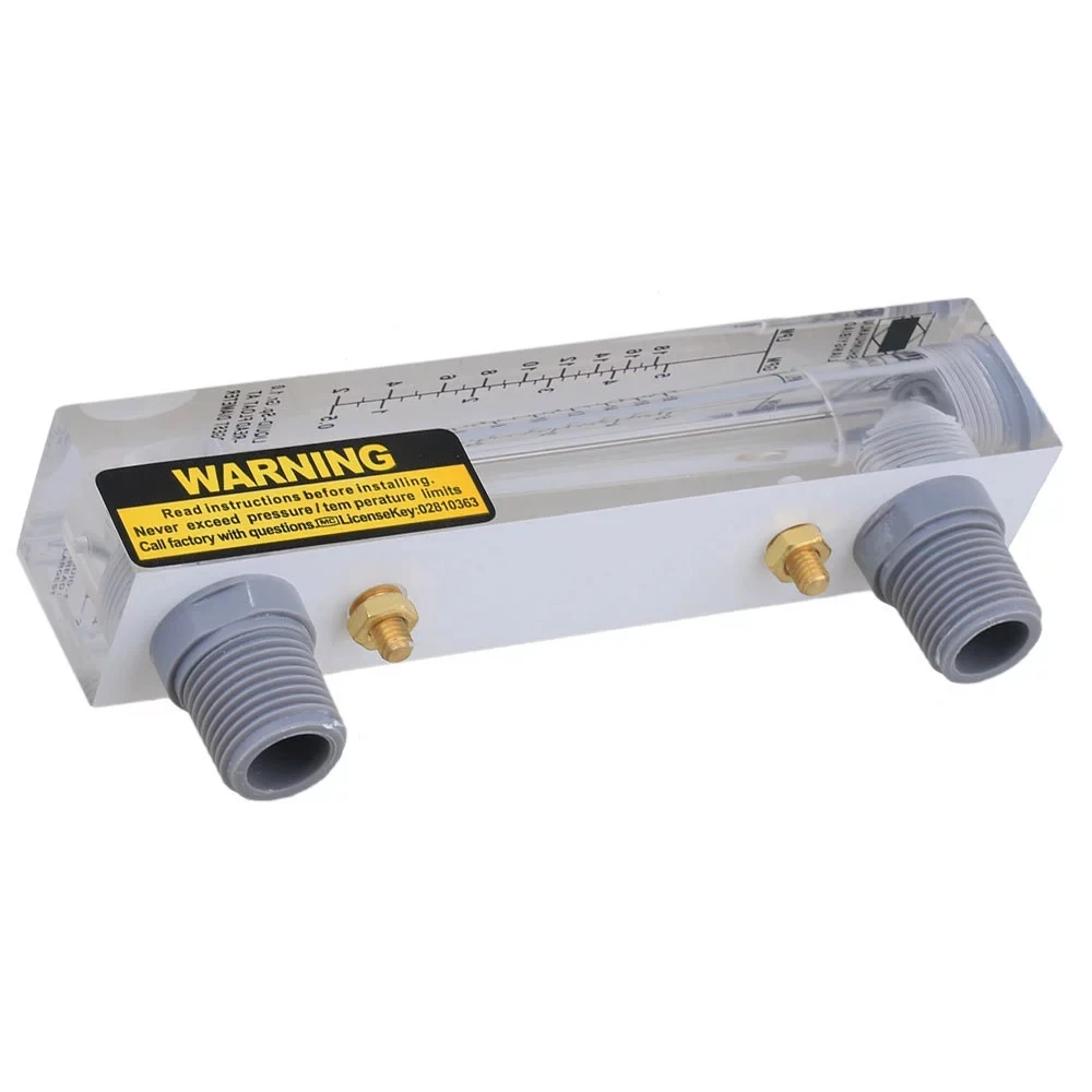 LZM-15 0.5-5GPM/2-18LPM Panel Type Water Flowmeter Measurement Tool