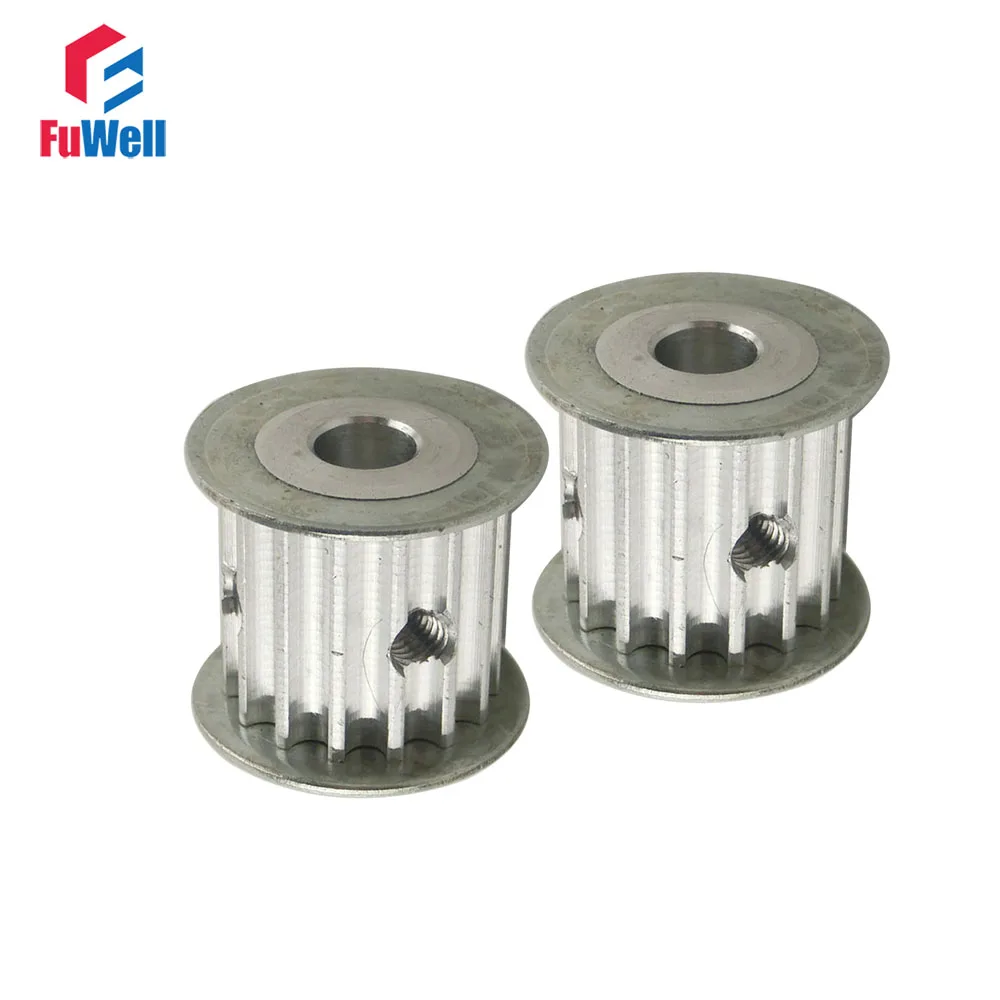 

2pcs HTD5M Type 15T Timing Pulley 5/6/6.35/8/10/12mm Inner Bore 21mm Belt Width 5mm Pitch 15Teeth Timing Belt Pulley