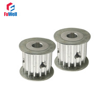 2pcs HTD5M Type 15T Timing Pulley 5/6/6.35/8/10/12mm Inner Bore 21mm Belt Width 5mm Pitch 15Teeth Timing Belt Pulley