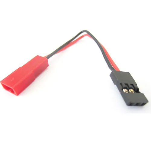 JST to JR Connector Adapt Cable 10CM Parallel Battery Wire 30 Core High Quality JST Plug Cable Black Red Servo RC Parts 5PCS